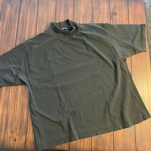 Brandy Melville short sleeve mock neck top